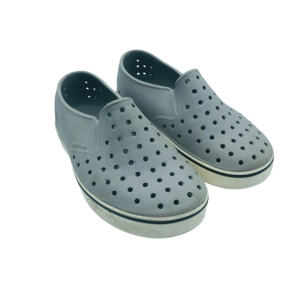 Native Kids Unisex Waterproof Outdoor Rubber Slip On Shoes Size C12 Grey
